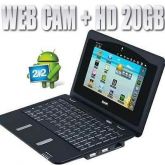 Netbook Android 2.2 Wifi 3g 7 Pol 1.2 Ghz Hd De 20gb Web Cam